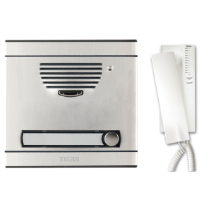 placa tegui 1 linea 2 kit interfono tegui unifamiliar serie 7